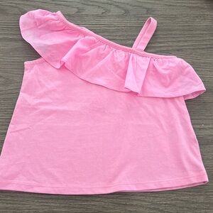 Janie and Jack cold shoulder ruffle top